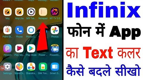 how to change app text color in infinix।।  infinix mobile me app text color change kaise kare