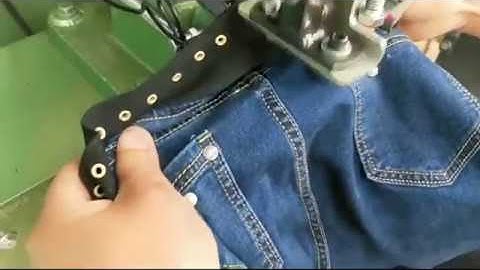 Double Sided Feeding Automatic Riveting Machine for Jeans Button