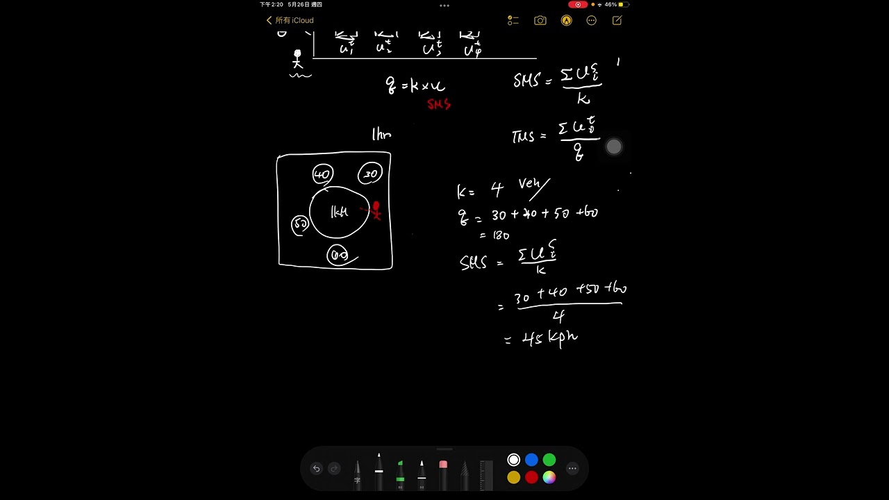 交通工程4【空間平均速率與時間平均速率的計算方式】