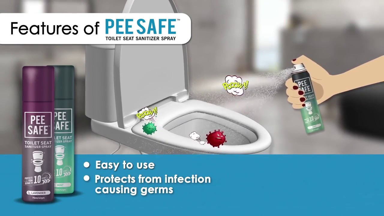 PeeSafe Toilet Seat Sanitizer Spray In Bangladesh YouTube