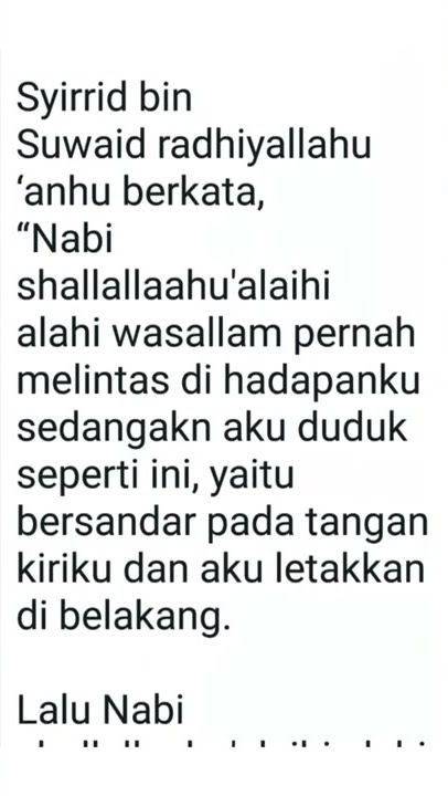 Cara duduk yang dimurkai Allah