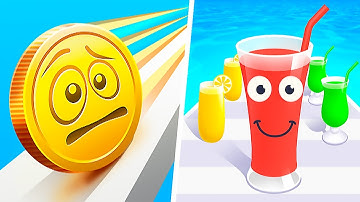 Coin Rush! vs Juice Run - All Levels Gameplay Walkthrough Android & IOS - NEW UPDATE LEVELS!