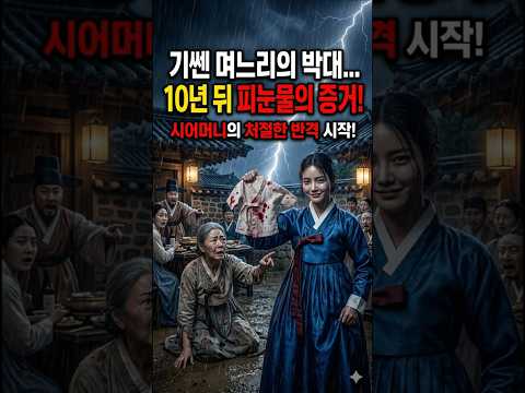 시아버지는 죽고 남편은 떠나자... 며느리가 시어머니를 짐승처럼 부리다 내쫓은 충격적인 결말#야담 #조선야담  #인과응보 #시어머니 #며느리 #복수극 #사이다결말