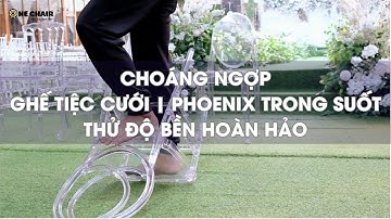 Ghế Sự Kiện Tiệc Cưới Đẹp | Phoenix Trong Suốt | Thử Độ Bền Hoàn Hảo