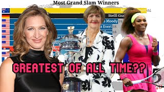 Who's the GOAT of Women's Tennis? Margaret Court,Serena Williams or Steffi Graf ? Grand Slam Winners