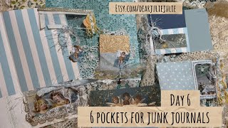 6 pretty pocket embellishment ideas for junk journals 