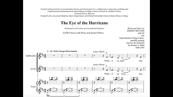 The Eye of the Hurricane, words and music by Sherr...