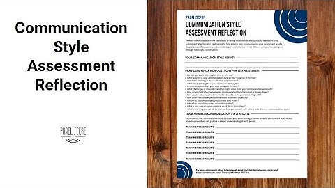 Communication Style Assessment Reflection
