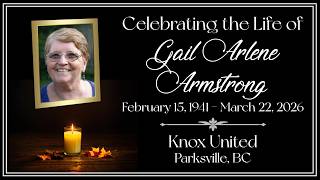 Gail Armstrong - Celebration of Life (Thursday, May 14, 2026 - 2:00PM (PDT))