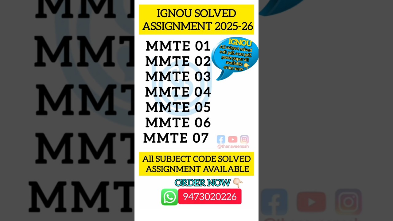 ignou M.Sc(MACS) solved assignment 2025-26/ 