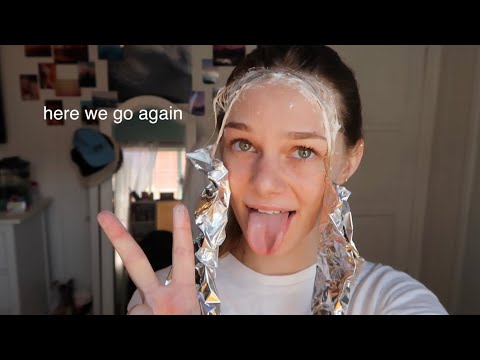 bleaching the front pieces of my hair (pt2)