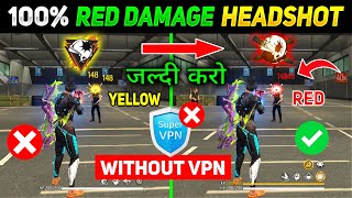 Without Vpnhow To Change Damage Colour Ob41 Update New Setting In Free Fire Red Number Headshot