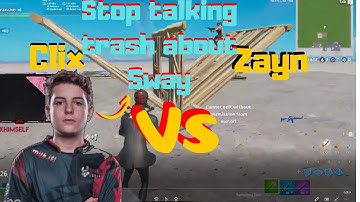 Msf Clix AVENGE his friend Faze Sway by destroying Zayn in 1v1 - Fortnite Champ