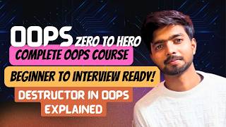 Destructor in OOPS Explained | Object Destruction & Memory Cleanup | OOPS Zero to Hero 27 | CodiXo