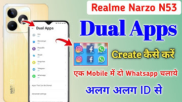 Realme Narzo N53 Mobile Me Dual App Kaise Kare || How to Create Dual Apps In Realme Narzo N53 ||