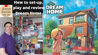 Dream Home family board game - how to setup, play and review * Amass Games * screenshot 2