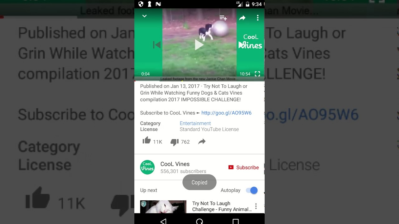 How To Copy Url Of Youtube Video On Android Phone Youtube