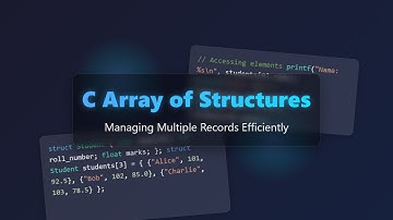 C Array of Structures: Beginner