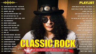 Guns N' Roses, Bon Jovi, Metallica, ACDC, U2, Queen, Aerosmith  Classic Rock 70s 80s 90s Full Album