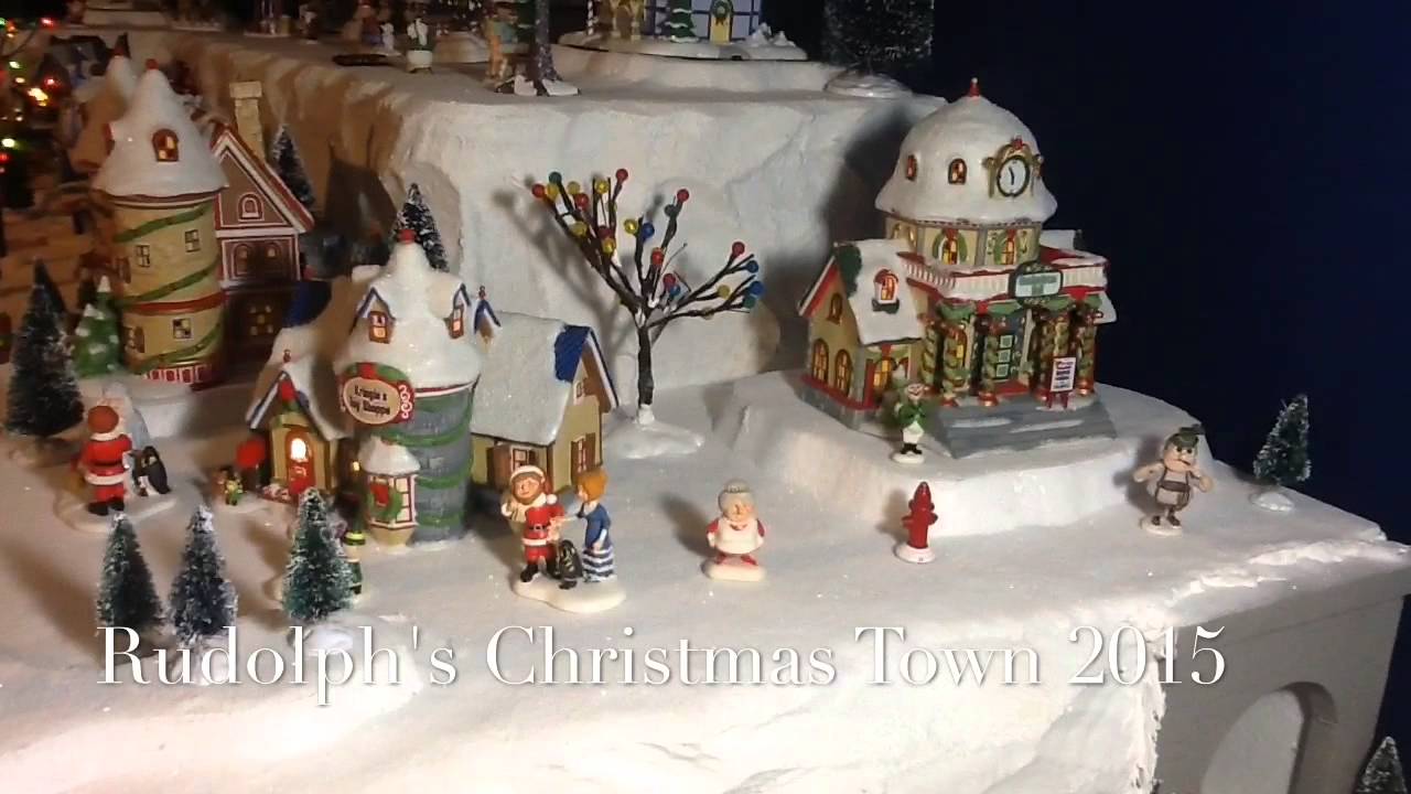 rudolphs christmas village 2015 youtube bradford exchange rudolph christmas village