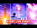 All Fortnite LIVE-EVENTS (Season 1-12 *NEW* THE DEVICE EVENT)