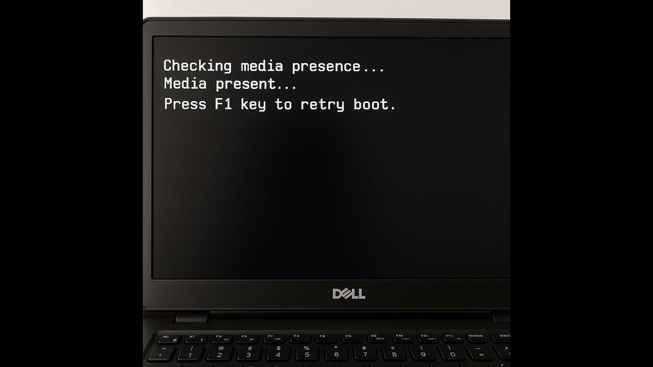 dell laptop checking media presence