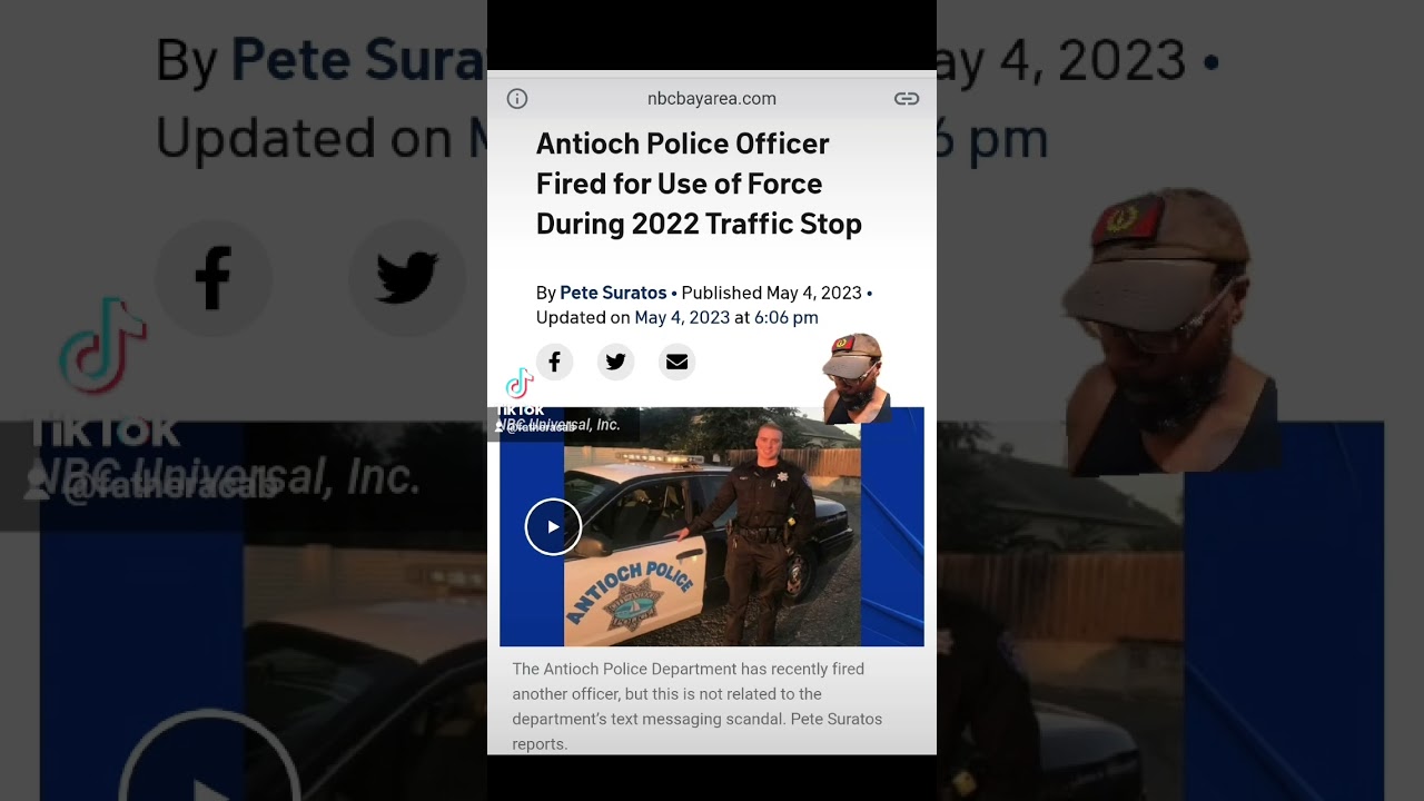 ⁣Antioch Police Officer fired for excessive force. #antioch #california