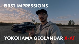 First Impressions Lift and Yokohama Geolandar X AT