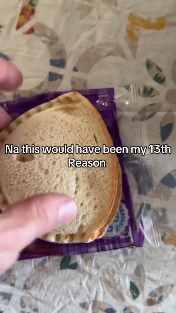 The craziest part is the sandwich was not doing yay normal crust thing