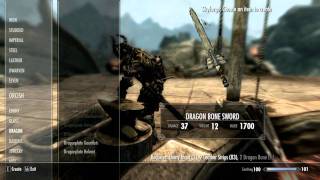 Skyrim Dragon Bone Weapons