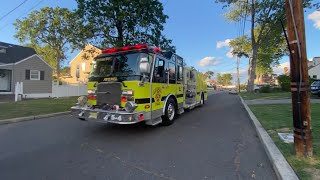 Avenel Engine 5-4 and Woodbridge Engine 2 Responding (Hauling + Horn)