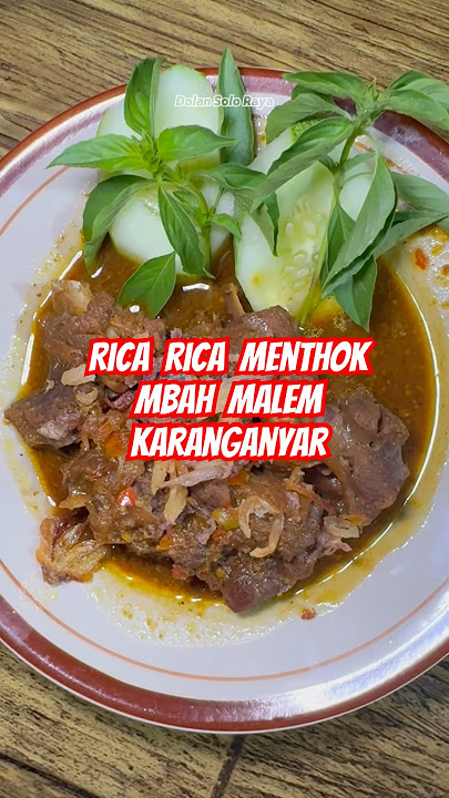 Rica Rica Menthok yg hits di Mojogedang sekarang sudah buka cabang baru di Karanganyar Kota guys.🥰