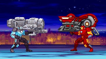 Ironman vs War Machine. Marvel vs Capcom MUGEN Battle