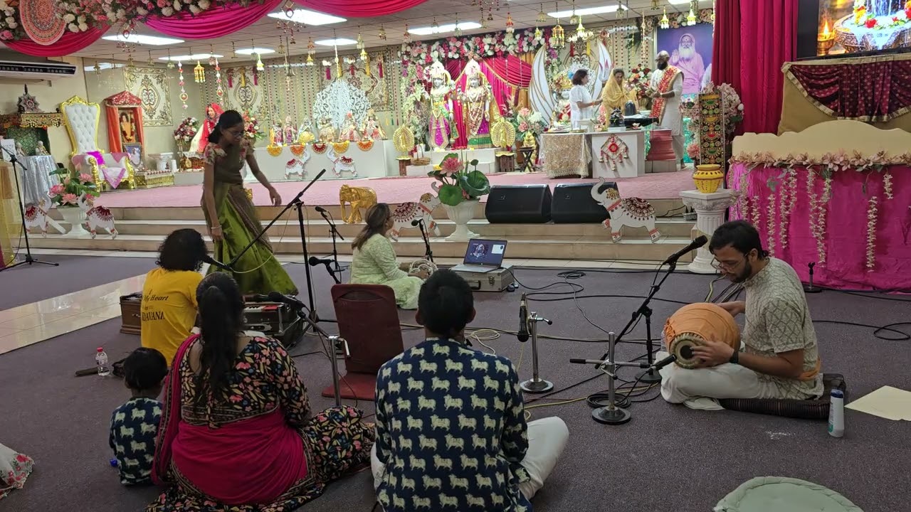 Kirtan by Hare Krishna devotees at a local Hindu temple for Shivaratri