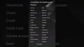 vocabulary for banking and finance ( for ielts )