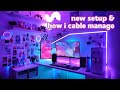 how i upgrade & cable manage my gaming setup | gamer girl setup