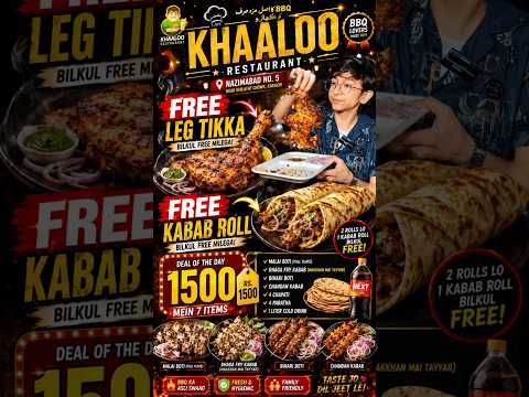 Cheapest Family Platter Of Karachi🥰 || Khaaloo Restaurant || Sasti Karachi Deals || Shayan Official