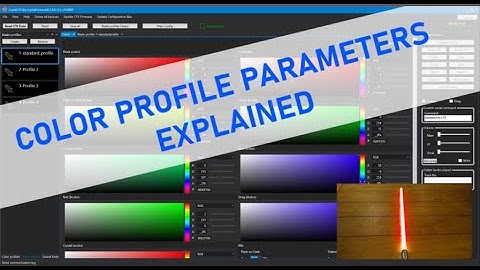 CFXplained - Crystal focus 10 (CFX) lightsaber color profile parameters explained and demonstrated