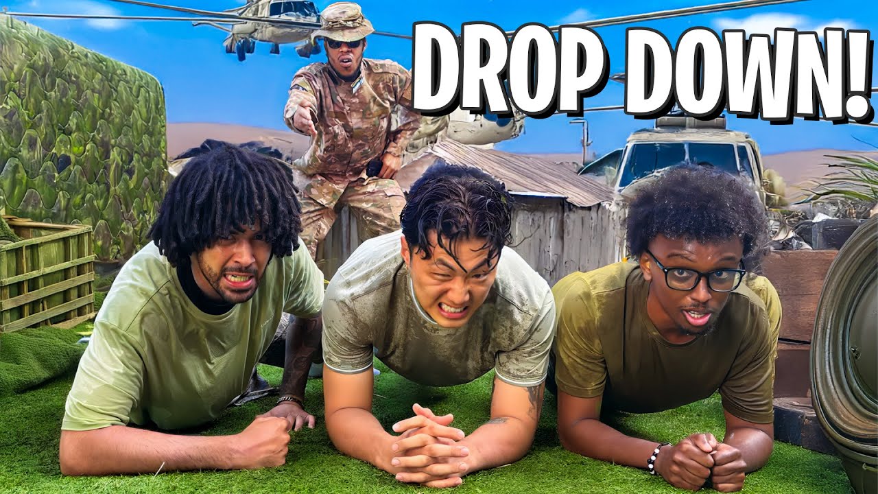 Streamers try Military Bootcamp for WW3 Draft