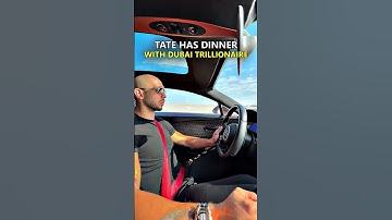 Tate has Dinner with Dubai Trillionaire Prince #shorts