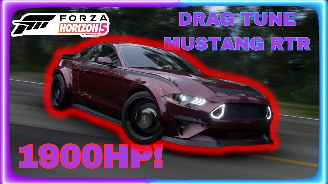 Drag Rtr Mustang 1900HP Drag Tune🤯 Mustang RTR Drag - YouTube