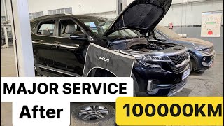 KIA SELTOS Major Service After 100000Kms With Service Cost | इतना काम होगा Seltos में सोचा नहीं था😳