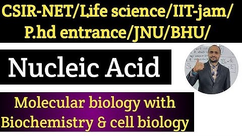 CSIR-NET Life science|Nucleic Acid|Nucleotide|IIT-Jam|M.Sc. entrance|P.hd entrance|by ved sir