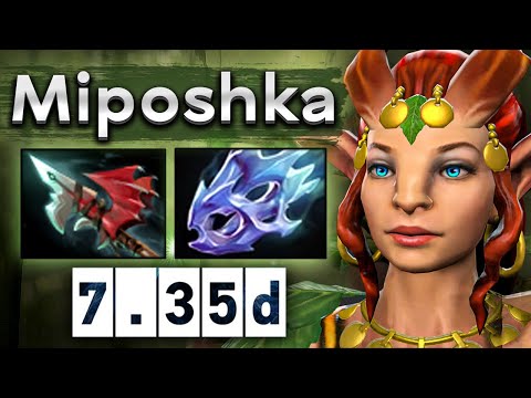 Видео: Мипошка на сигнатурной Энчантресс, офигенная игра! - Miposhka Enchantress 7.35 DOTA 2