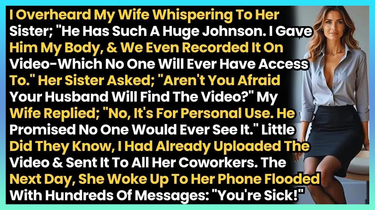 I Overheard My Cheating Wife Whispering To Her Sister; ＂He Has Such A Huge Johnson  I Gave Him M