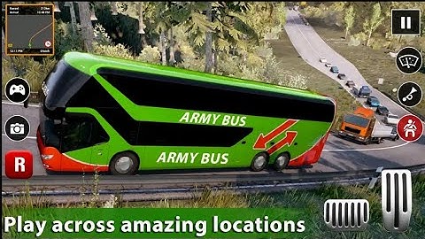 Army Bus Simulator New Games 2022~ Military Coach Transporter New Unlocked Android Gameplay