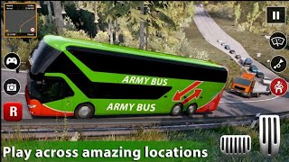 Army Bus Simulator New Games 2022~ Military Coach Transporter New Unlocked Android Gameplay screenshot 4