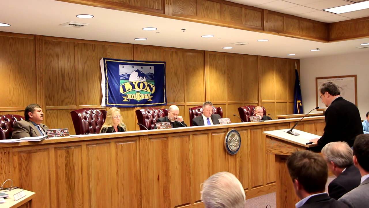 Lyon County Nevada Commissioners Meeting January 2, 2014 Public