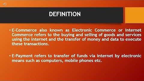 E  COMMERCE:- Module 4- INTRODUCTION