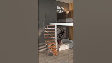 Space Saving Attic Stairs You’ll Actually Love! #home #furnituredesign #staircase